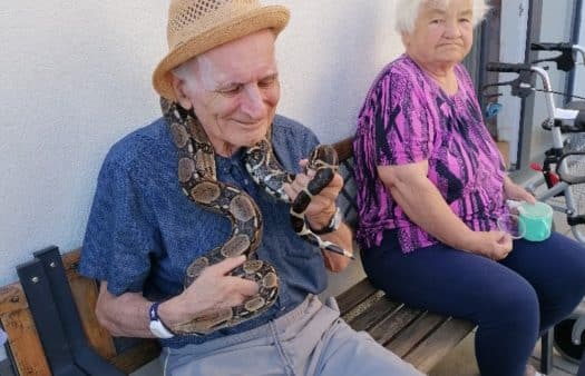 Zvířecí návštěva v SeniorCentru Slivenec